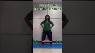 4 exercises for strengthening the knee Arogya physiotips kneepain kneeexercises [upl. by Lovel]