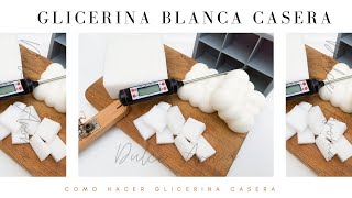 Base de Glicerina Blanca Casera  Saponificado en caliente [upl. by Ybrik]