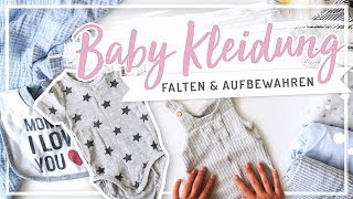 BABY KLEIDUNG falten amp organisieren nach Marie Kondo [upl. by Koressa]