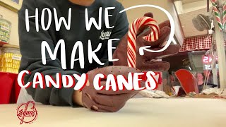 How We Make Peppermint Candy Canes ❤️‍🍬  Logans Candies [upl. by Ellehcen]