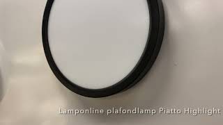 Lamponline Plafondlamp Piatto Highlight [upl. by Barthelemy]