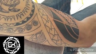 Maori tattoo 1 part 1  Tattoo time lapse [upl. by Fiorenza786]