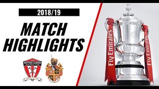 HIGHLIGHTS  Witton Albion 21 Spennymoor Town  201819  Emirates FA Cup [upl. by Hoeg]