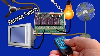 Building 433Mhz Wireless Remote Switch 4 Channel controller [upl. by Iahcedrom]