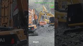 Diggers Excavators Excavating New Road shorts [upl. by Ericksen986]