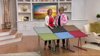 Table Mate XL Multipurpose Adjustable Folding Table on QVC [upl. by Derr]