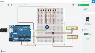 ADC LAB potentiometer and temperature sensor [upl. by Whiney]