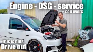 Vw caddy  Service amp suspension upgrades  dsg 32 v6 HOONAGE [upl. by Giffard]