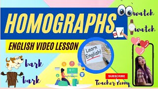 HOMOGRAPHSHOMOGRAPHS FOR KIDSHOMOGRAPHS ENGLISH LESSON [upl. by Hubert]