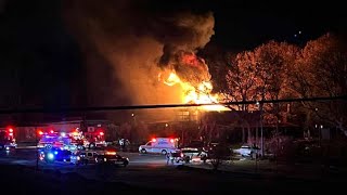 Catoosa Restaurant Mollys Landing Catches Fire Overnight [upl. by Droflim]