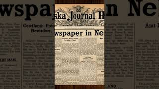 Nebraska Journal Herald Was the First Newspaper in Nebraska [upl. by Eelahc242]