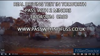 REAL DRIVING TEST ROUTE IN TOLWORTH 7 [upl. by Arihay]