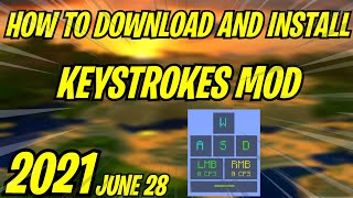 How to download and install the keystrokes mod 189 2021 Sk1er [upl. by Sellihca]