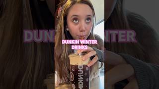 TRYING DUNKIN WINTER DRINKS DunkinDonuts dunkindonuts coffee mukbang vlog winter yum [upl. by Salakcin]