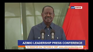 LIVE AZIMIO PRESS BRIEFING ON THE OPAQUE KENYA OIL DEAL [upl. by Yeroc254]