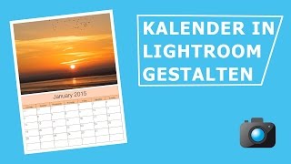 Kalender in Lightroom gestalten [upl. by Kapoor]