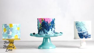 5 Tips for Painting with Buttercream  Buttercream Cake Decorating Ideas [upl. by Kopans]