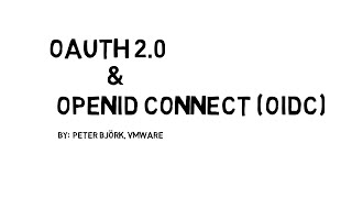 OAuth 20 amp OpenID Connect OIDC Technical Overview [upl. by Atilal406]