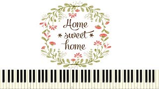 ♪ Easy Piano Tutorial Home sweet home  Henry Bishop [upl. by Eniffit]