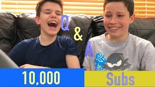 10000 Subs QampA with Ethan and BRYTON from Ninja Kidz TV [upl. by Leboff970]