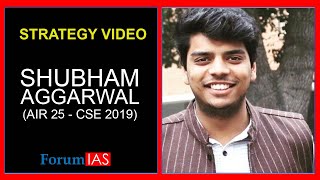 IAS Rank 25 Shubham Aggarwal shares his Prelims Strategy  UPSC Topper  CSE 2019 [upl. by Lat213]