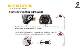 How to Install the LEXIN LXS4 Motorcycle Waterproof Bluetooth Speaker StepbyStep Guide [upl. by Repsag319]