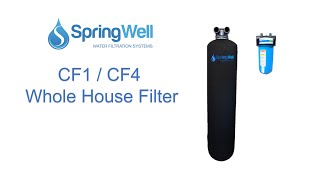 Installation Guide  SpringWell Whole House Water Filter System CF1 amp CF4 [upl. by Aneerhs]