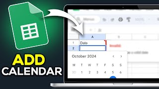 How to Add Date Calendar in Google Sheets [upl. by Notsniw969]