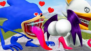 ALL NEW SONIC TAPES LOVE AND SHIN SONIC TAPES in Garrys Mod What are Sonic Tapes and Rouge doing [upl. by Ellennoj]