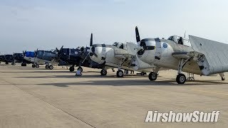 Extended Cut TBM Avenger Mass Flight  TBM Gathering 2018 [upl. by Afrikah]