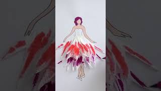 DiY Paper Towel Skirt art artwork [upl. by Tecil847]