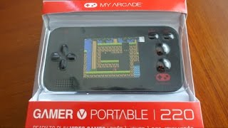 DreamGEAR Gamer V portable  My Arcade 220 Review [upl. by Jarlen]