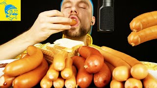 ASMR Very Popular German Sausages Sausage Mukbang 🇩🇪 [upl. by Zemaj]