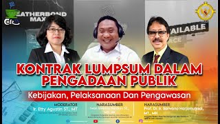 73 KONTRAK LUMPSUM DALAM PENGADAAN PUBLIK  Kebijakan Pelaksanaan dan Pengawasan Bersama BPK RI [upl. by Guntar]