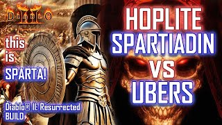 Hoplite Spartiadin Spear Paladin vs Ubers Build Speed Record in Diablo 2 Resurrected [upl. by Coridon490]