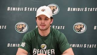 Bemidji State Mens Hockey Postgame Interviews vs UMD Jan 6 2023 [upl. by Aicirtal674]