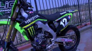 Cleaning the Monster Energy Pro Circuit Kawasaki Bike using Slick Offroad Wash [upl. by Gibbs957]