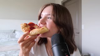 ASMR  eating pizza 🍕 mouth sounds [upl. by Annod]