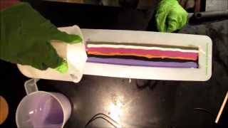 Making of Anjou pear drop swirl shimmy with DNA Helix soap [upl. by Nnybor]