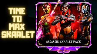 MK Mobile Huge Assassin Pack Opening Will I max Assassin Skarlet [upl. by Sofko897]