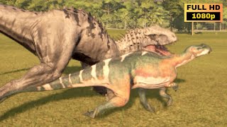 Who wins Muttaburrasaurus Olorotitan amp Nigersaurus vs Indominus Rex  Jurassic World Evolution [upl. by Ethelred130]