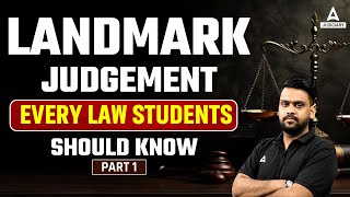 Landmark judgement Every Law students should know Part 1  By Nishank Sir [upl. by Flor752]