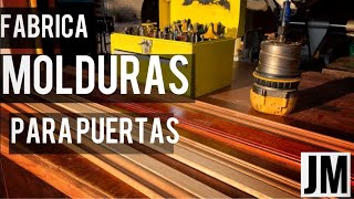 Te enseño a fabricar MOLDURAS para puertas  JM Carpintería  Tutorial [upl. by Naihr395]