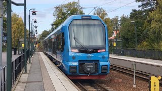 Testvinkel Linje 28S ÅkersbergaÖsterskär med X15p vagn 701 [upl. by Hayn]