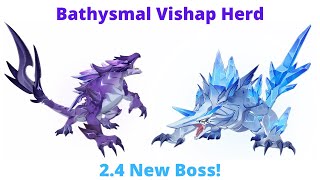 Genshin Impact Bathysmal Vishap Herd Boss Fight Itto Comp [upl. by Atinhoj]