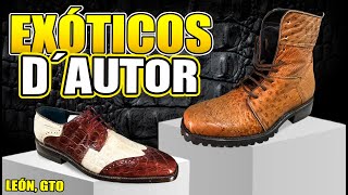 fabricante de zapato de vestir exotico en Leon Guanajuato leather piel exotic fabric lujo [upl. by Dyer]