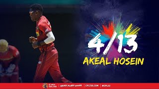 Akeal Hosein bowls INCREDIBLE 413 spell  CPL 2022 [upl. by Demodena]