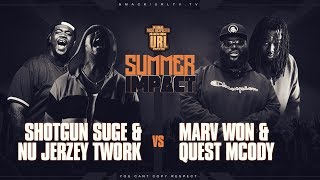 NU JERZEY TWORK X SHOTGUN SUGE VS MARV WON X QUEST MCODY RAP BATTLE  URLTV [upl. by Ohcamac]