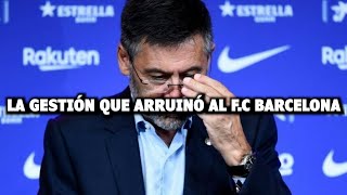 La Desastrosa Presidencia de Josep Maria Bartomeu en el FC Barcelona [upl. by Elwin]