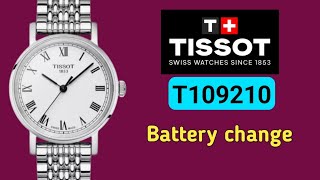 How to change the battery Tissot T10921011 watch [upl. by Eva]